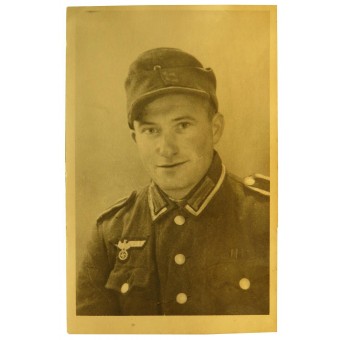 Duits Jäger- Unteroffizier Portrait in M ​​42 Tuniek en Gebirgsjäger Kepi. Espenlaub militaria